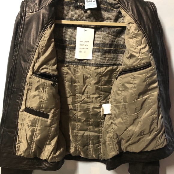 Ceralli Genuine Leather Bomber 